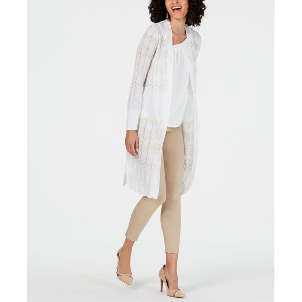 Thalia Sodi White and Gold Women's Sweater